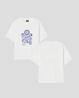 T-SHIRT BLANC "DANSE DU SOLEIL"