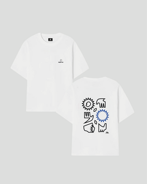 T-SHIRT BLANC "FRAGMENTS"